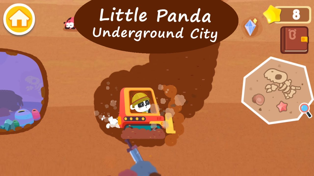 Little Panda Underground City - Explore the mysterious underground maze | BabyBus Games