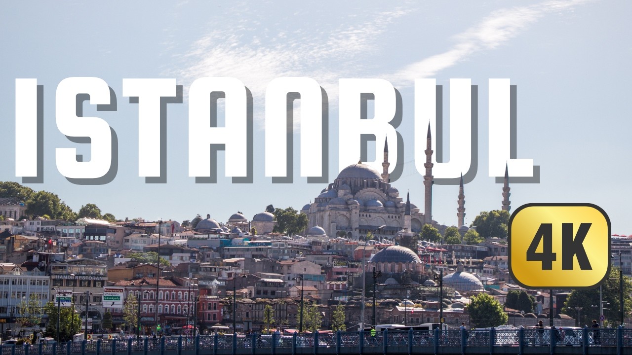 Istanbul Bosphorus Walk 🇹🇷 | Relaxing Natural Sounds | 4K Turkey Walking Tour