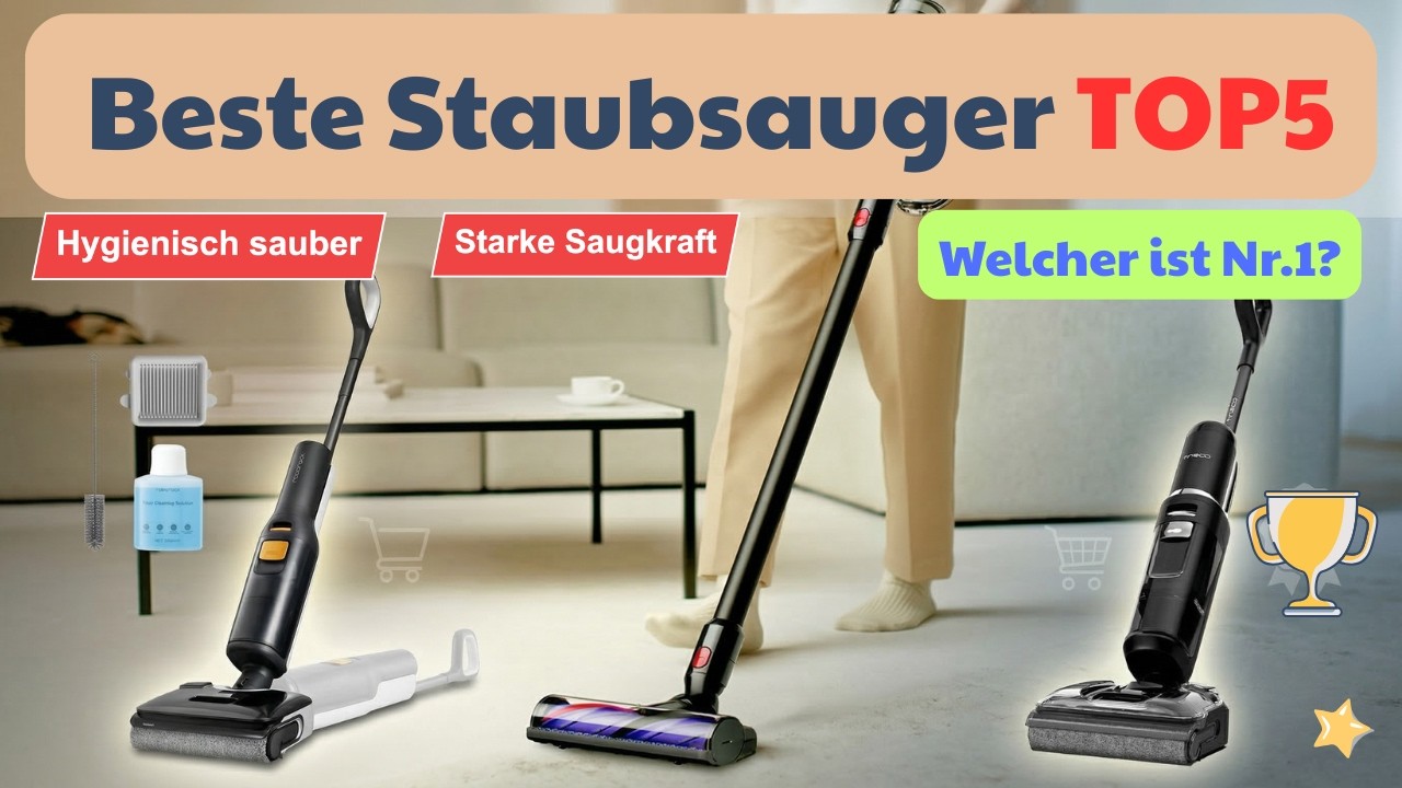 Die besten Staubsauger 2026｜Top 5 Saugwischer & Akkusauger im Vergleich