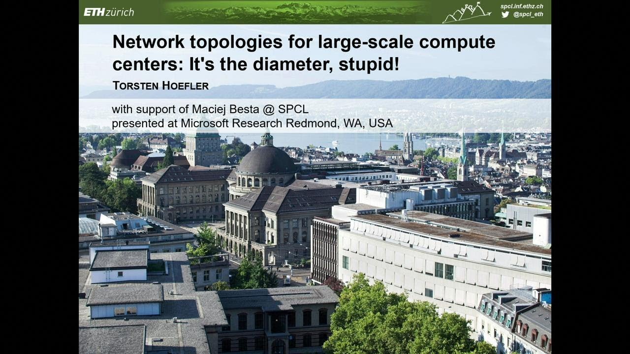 Network Topologies for Large-scale Datacenters: It's the Diameter, Stupid!