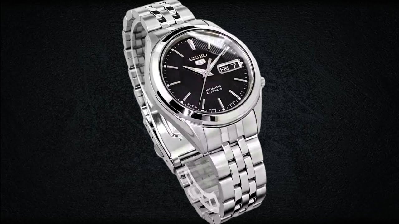 Seiko 5 Automatic Black Dial Men's Watch