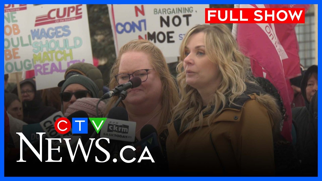 Медицинские работники Саскачевана призывают к забастовке | CTV News Regina at Six, 25 марта 2026 г.