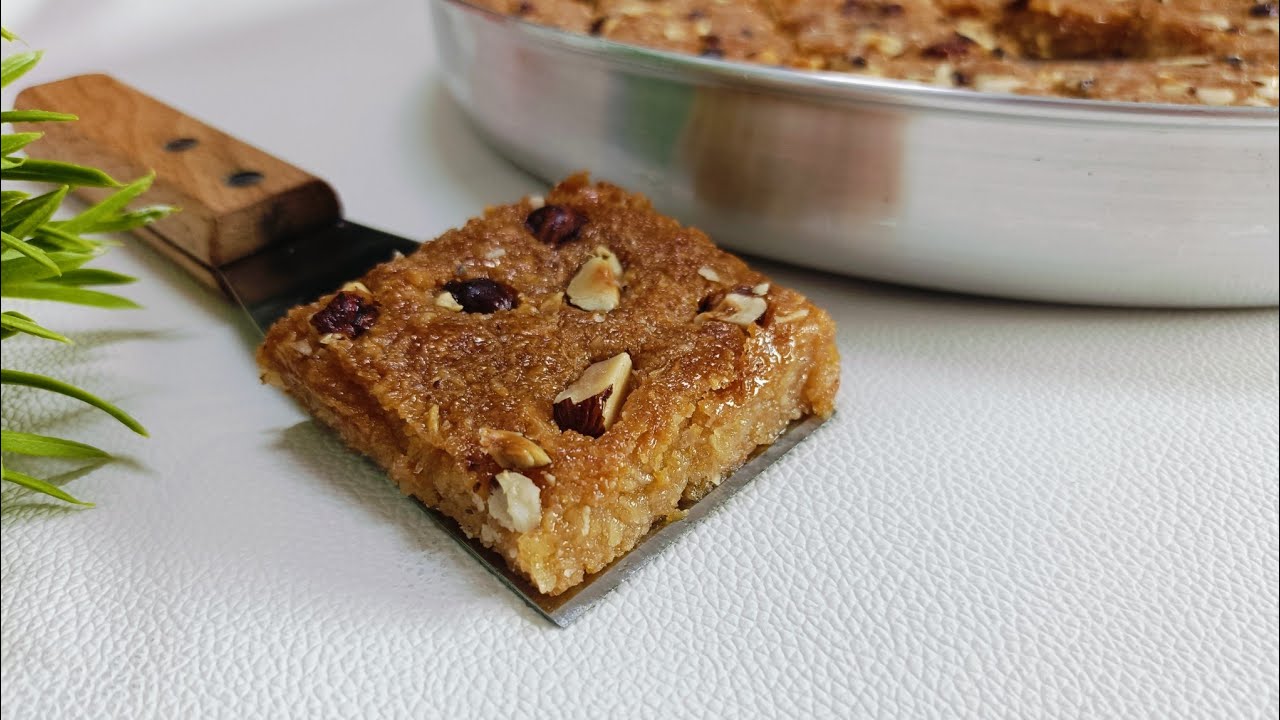 احلي من البسبوسه❗ وأخف من الهريسه ❗جربيها بالطريقه دي وانسي اي طريقه تانيه✅/