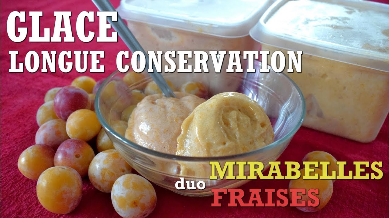 Glace maison Mirabelle et Fraise | Avec ou sans sorbetière