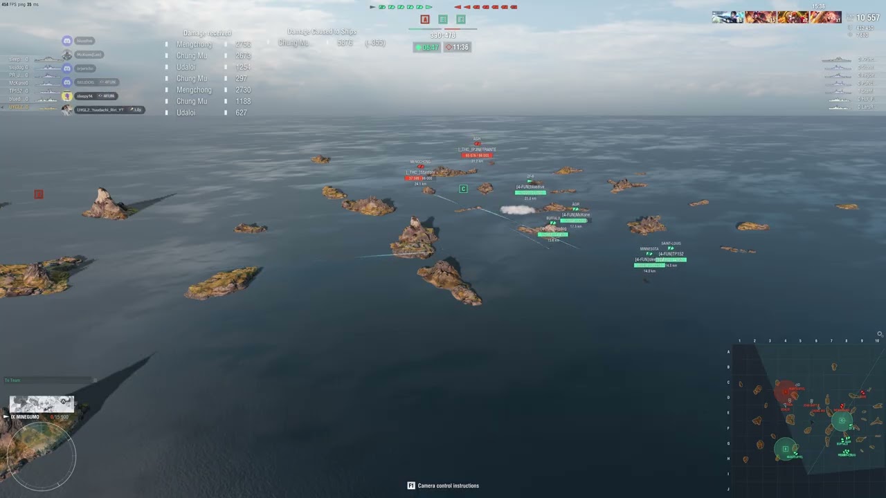 World of Warships Clan Battle (Season 32) “Pelican" [4-FUN] vs [_THC_]