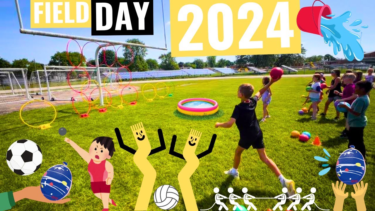 Lapel Elementary Field Day 2024 (Fun Field Day Games)