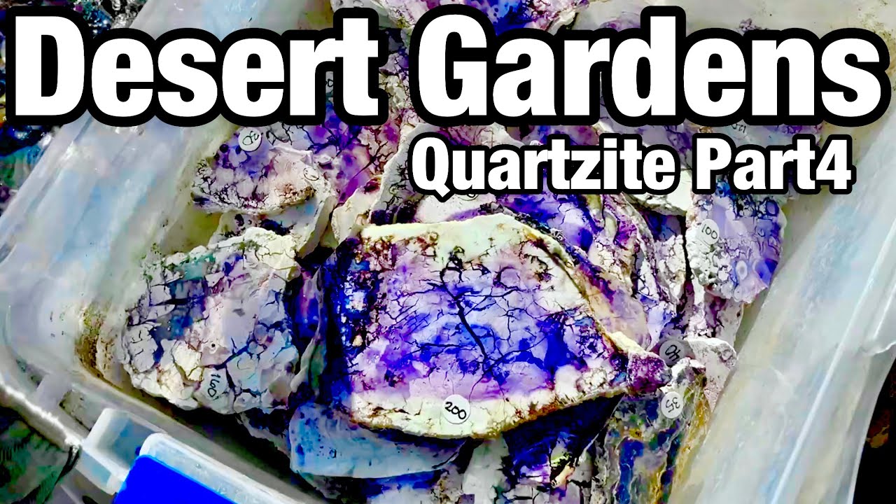 Desert Gardens - Rough, Slabs, Tiffany Stone, & Fat Jade - Quartzite Gem Show 2025 Part 4