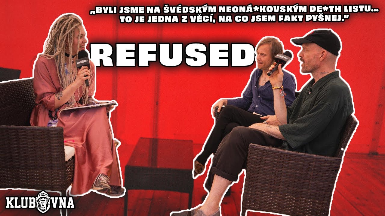 „Byli jsme na švédským neon*ckovským d*ath listu… Na to jsem fakt pyšnej.” - REFUSED (Rozhovor)
