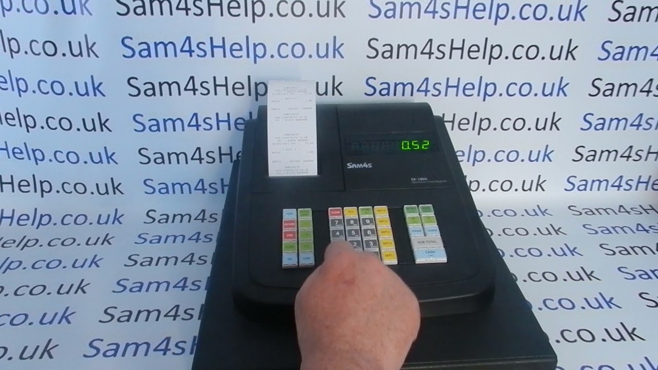 Department Price Programming Sam4S ER-180U / ER180U / 180U / ER-180 / ER180 / ER 180 Cash Register