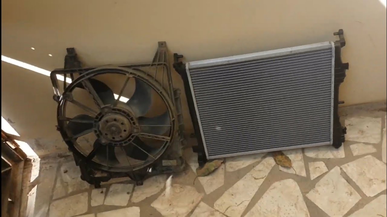 Installation Grand Radiateur avec Grand Ventilateur - تركيب رادياتور كبير مع مروحية كبيرة