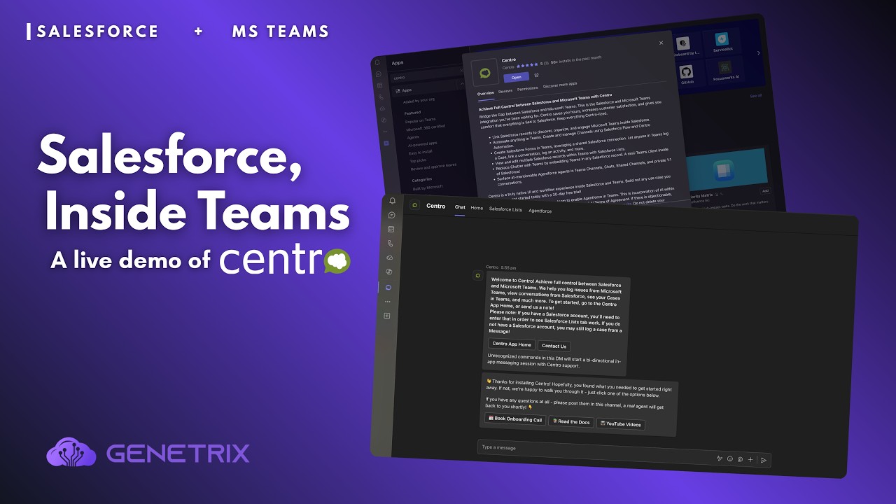 Centro Demo: Manage Your Salesforce CRM Inside Microsoft Teams
