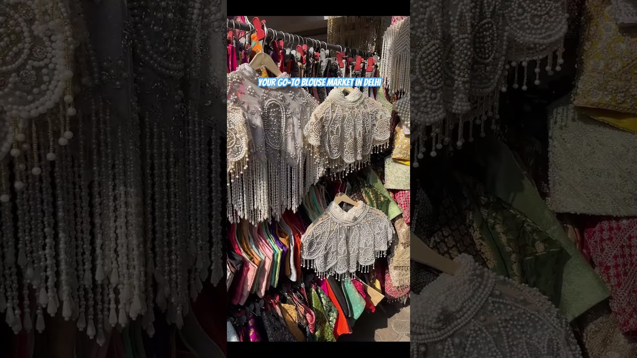 Only market you need for blouses in Delhi!😍✨ M block market, GK-1 #dfordelhi #delhi #blouse