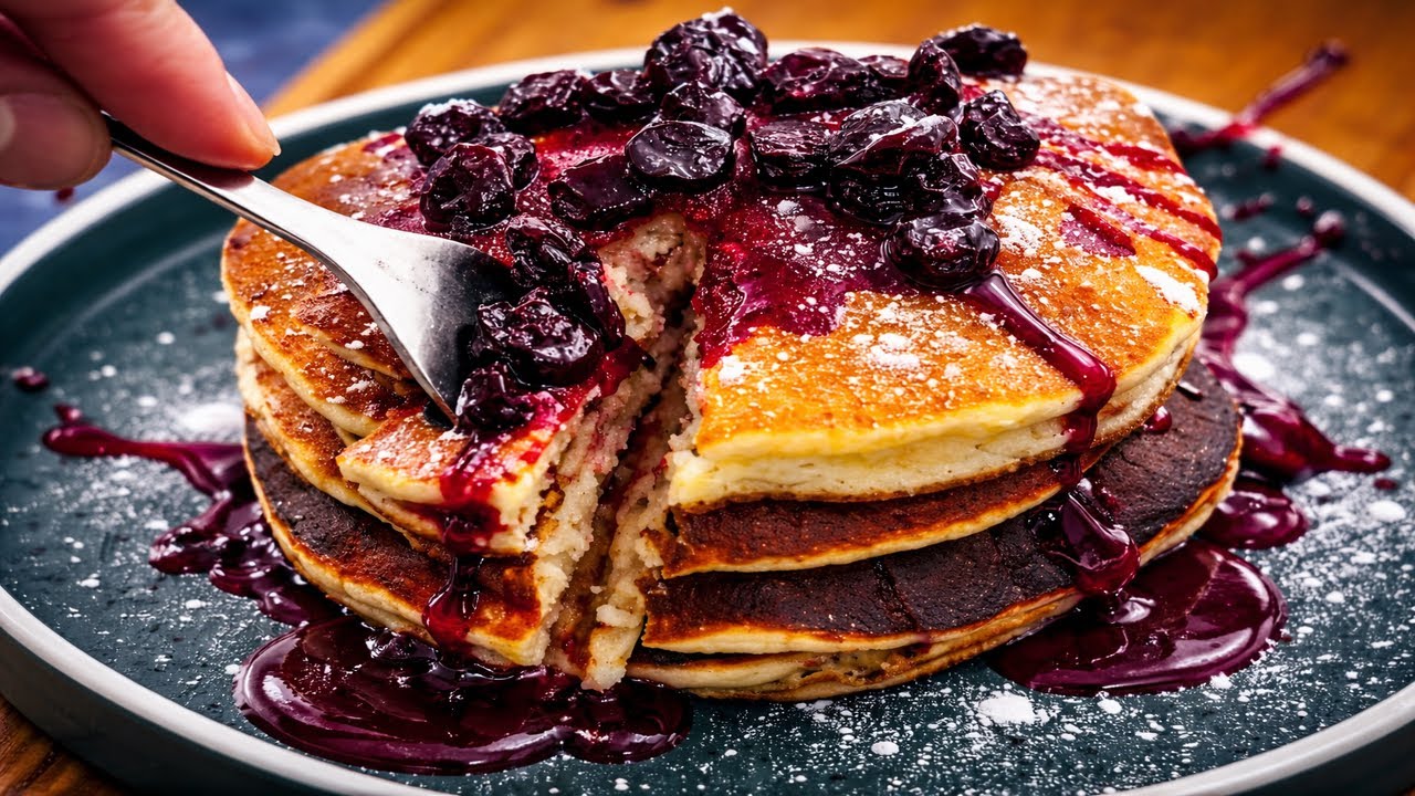 Fluffy Pancakes with Honey 🥞 | So Soft & Thick!