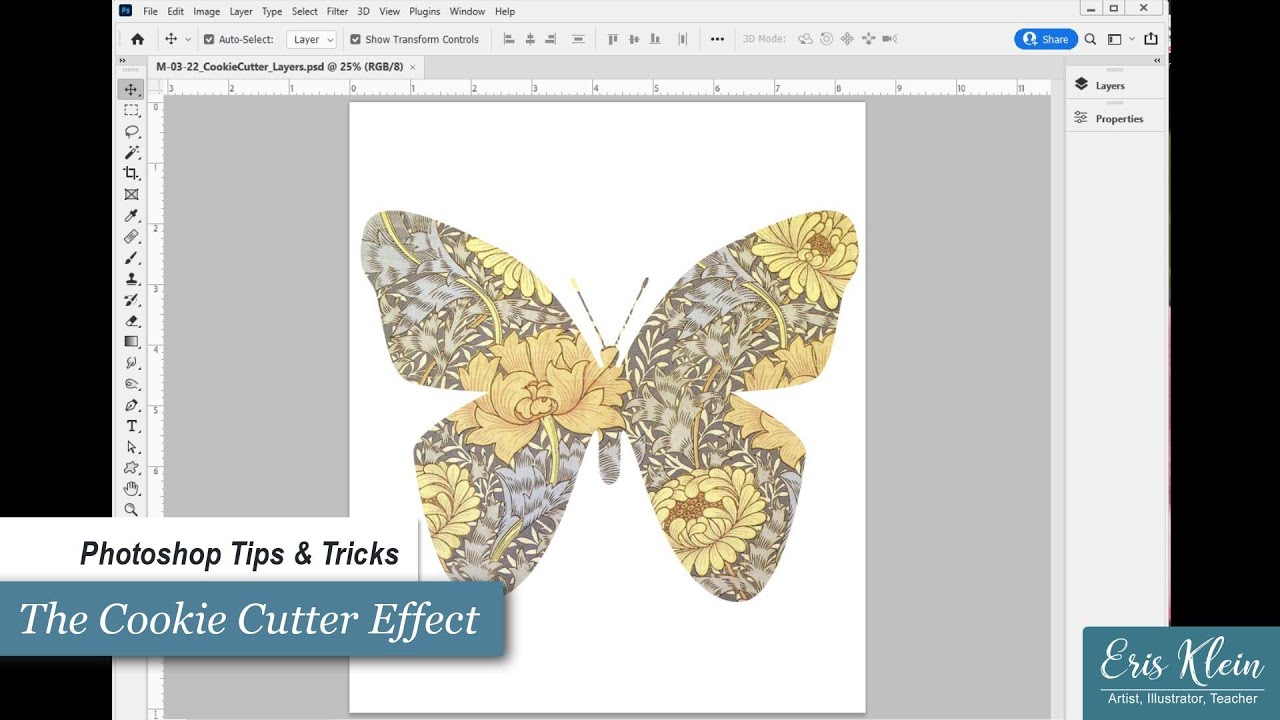 Mask Shapes using the Photoshop Pathfinder Panel