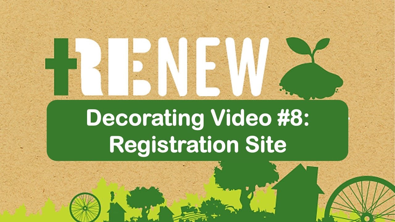 Decorating Video #8:  Registration Site