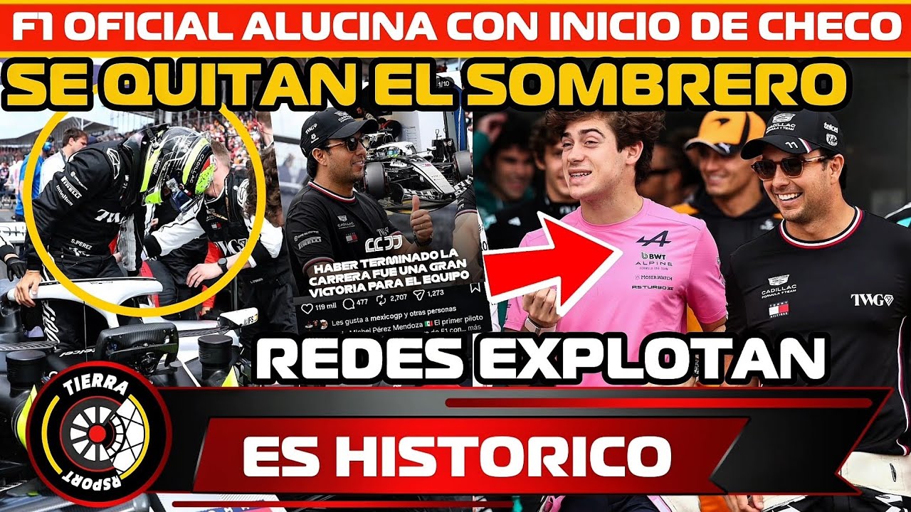 &iexcl;SE QUITAN SOMBRERO! F1 OFICIAL ALUCINA CON INICIO DE CHECO P&Eacute;REZ CON CADILLAC LO LLAMAN 