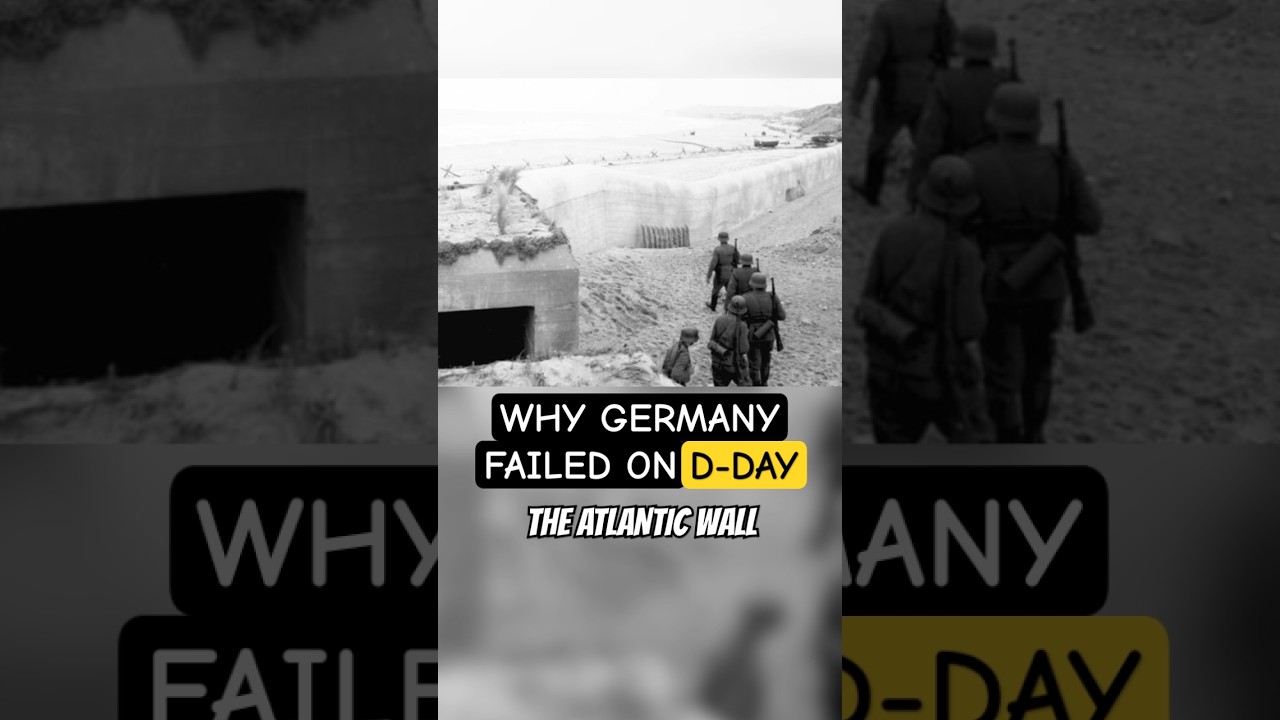 Why Germany Failed On D-Day: The Atlantic Wall #shorts #history #ww2