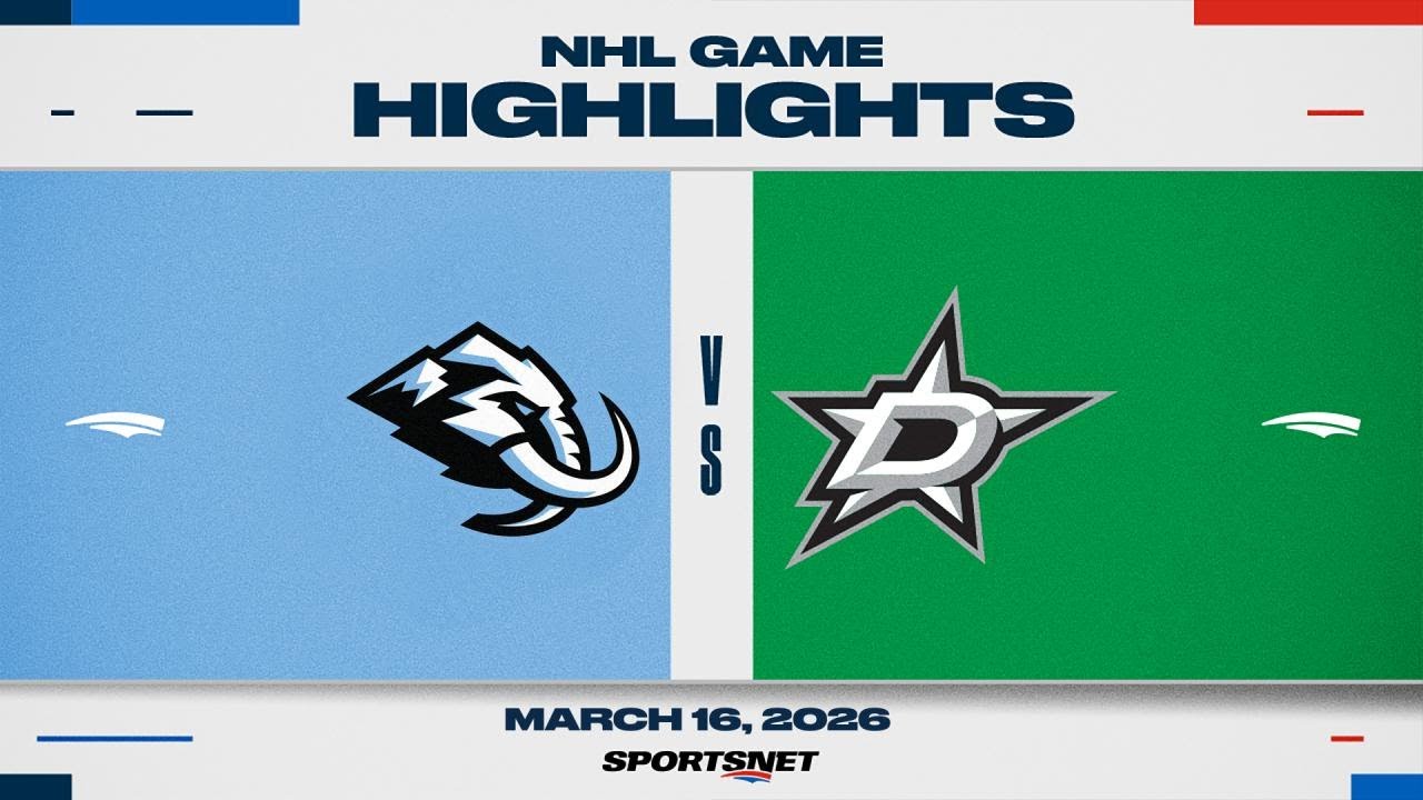 NHL Highlights | Mammoth vs. Stars - March 16, 2026