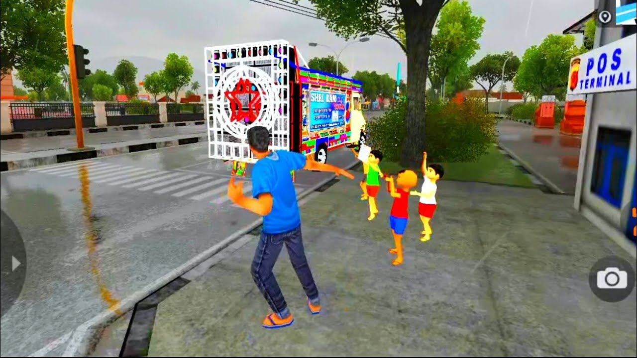 बच्चों का जबरजस्त डांस डीजे डांस पार्टी 😱 । पिकअप डीजे वाला गेम। Bus simulator indonesia 