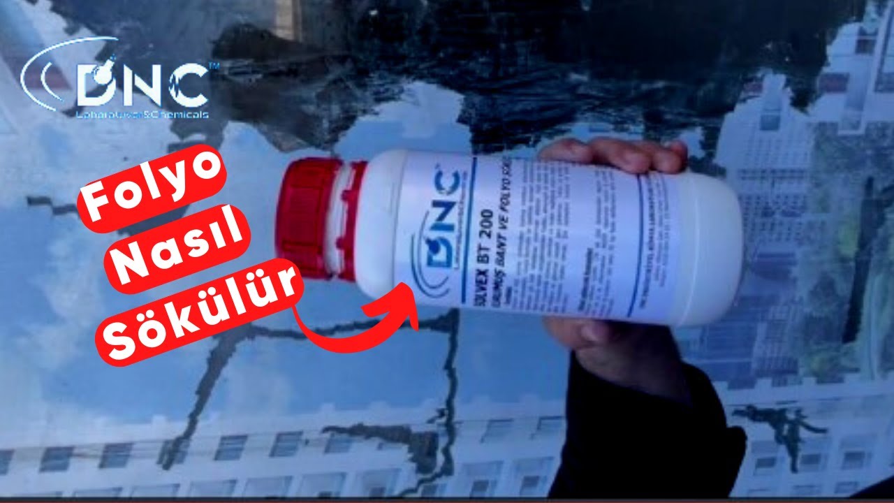 Yapışkanlı Folyo Camdan Nasıl Çıkarılır? Folyo Yapışkan Sökücü Kimyasal