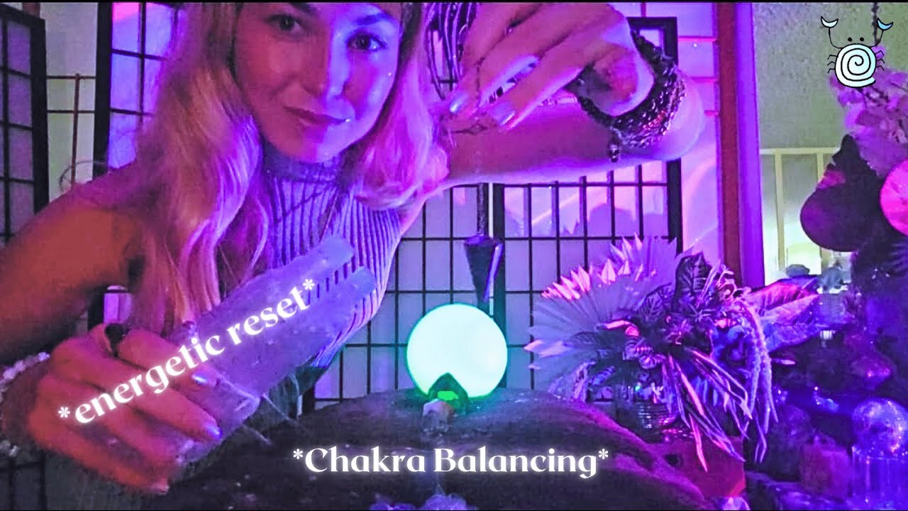 ASMR Reiki Chakra Reading & Balancing to Reset 💫 Align Your Energy to Attract Abundance 🌈✨