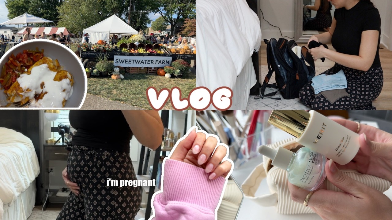 I'm pregnant! pack with me for Scotland & fall festival