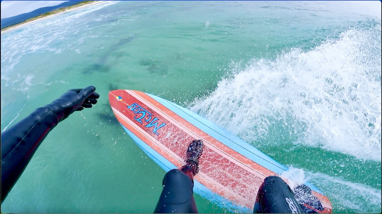 POV Surfing TASMANIA IN WINTER on a RETRO McCoy