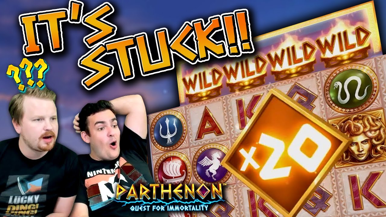 IT'S STUCK?! Slot Keeps Paying! (Parthenon: Quest for Immortality)