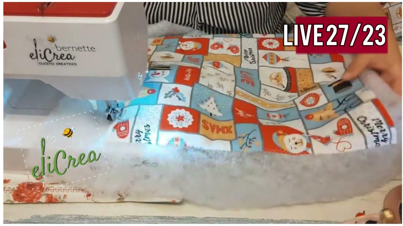 🔴 LIVE 27/23 💕 CESTINO STRA-FACILE  @elicrea  cucito creativo 💕