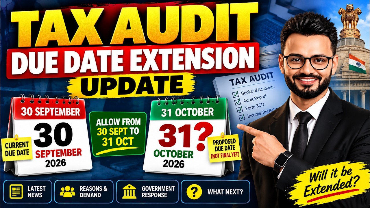 Tax Audit due date extension update