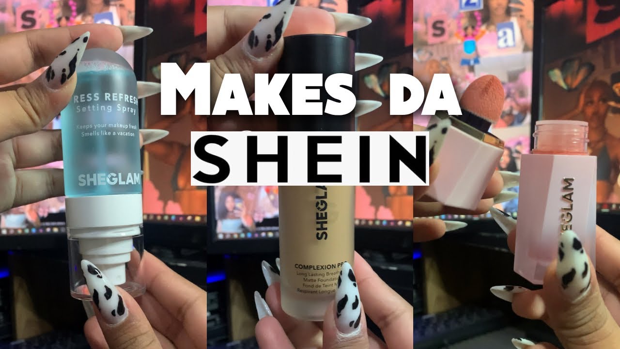 TESTANDO MAKES DA SHEIN 💕 fui taxada?? #shein #sheglam #makes