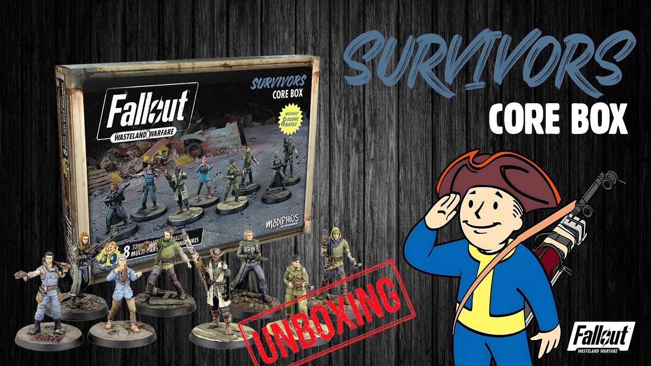 Fallout: Wasteland Warfare | Survivors: Core Box | UNBOXING