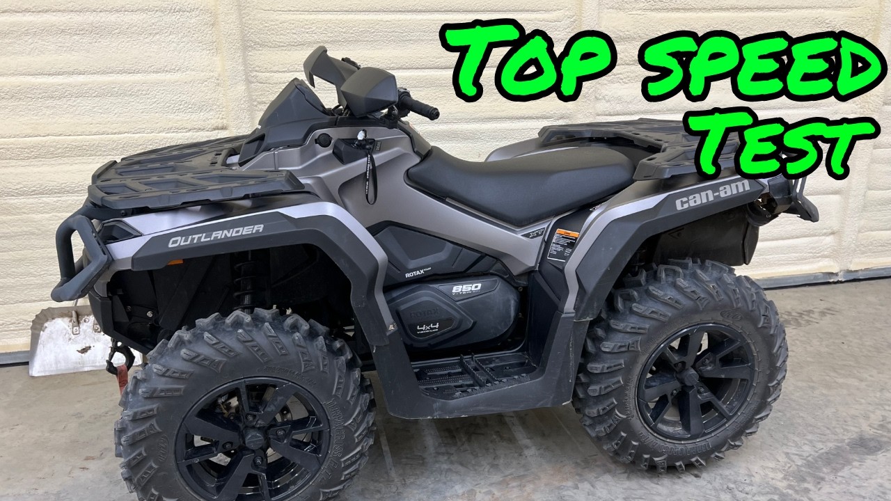 Тест максимальной скорости CAN-AM Outlander 850 XT 2024 года