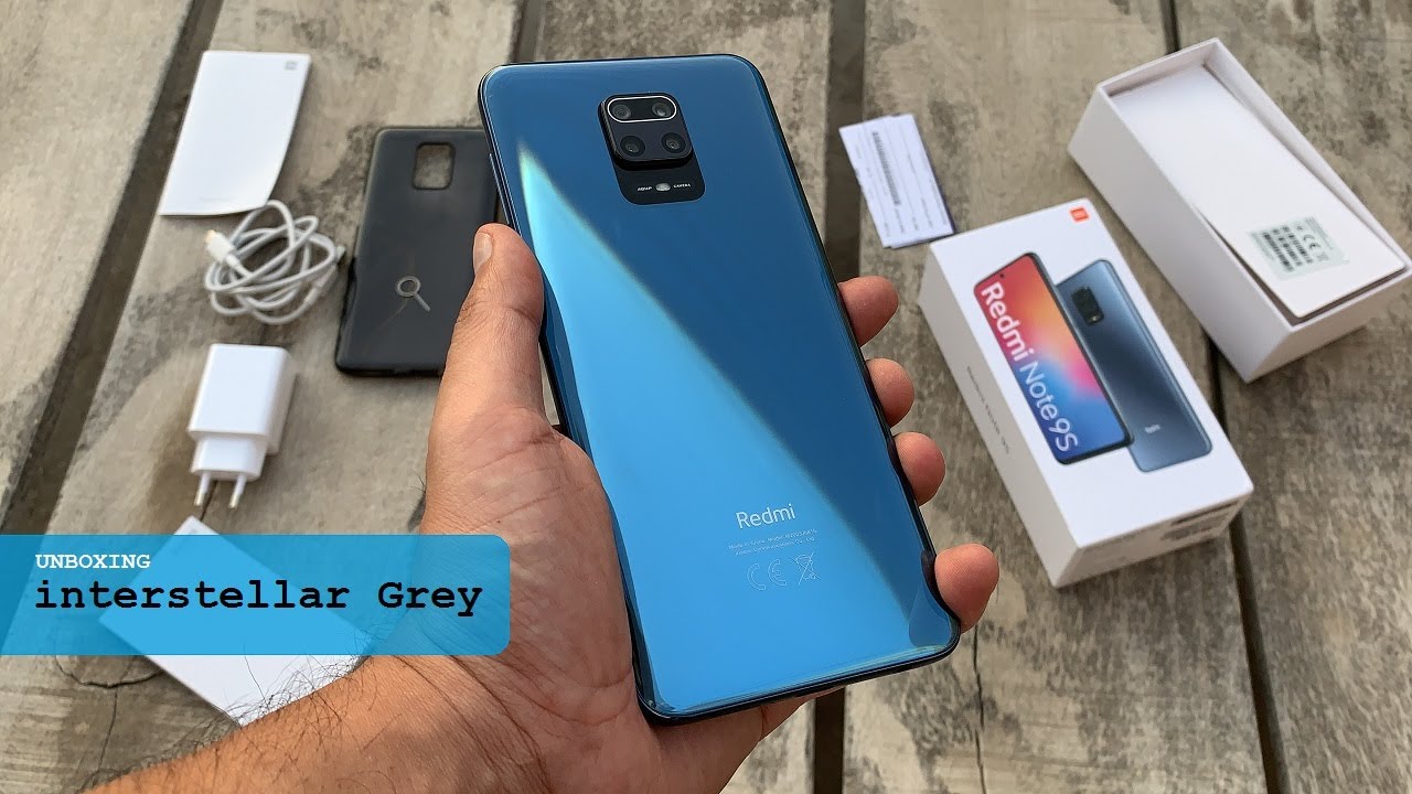 mi Redmi Note 9s UNBOXING interstellar Grey