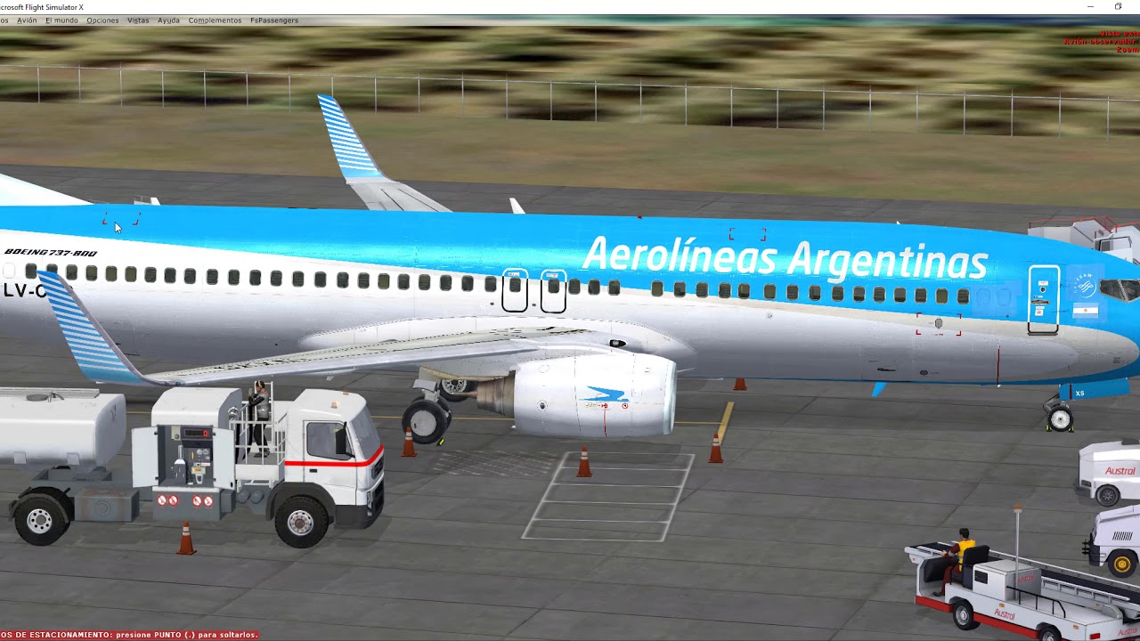 Tutorial/Demostración GSX Ground Services FSX en español
