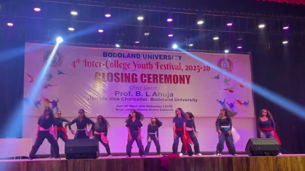 Dance Performance🔥 || by Jwoga Girls || Youth Festival || Bodoland University || 2K26