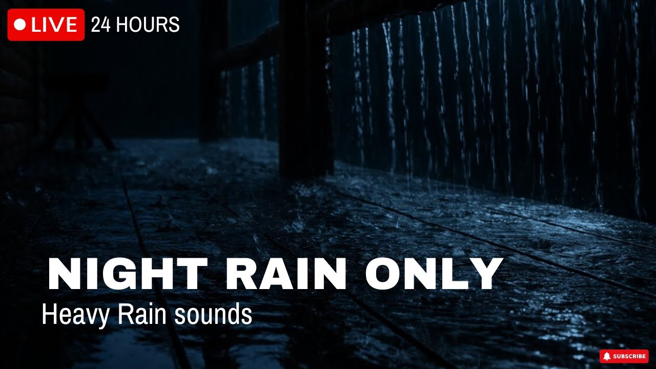 Heavy Rain Sounds for Anxiety Relief (No Thunder)
