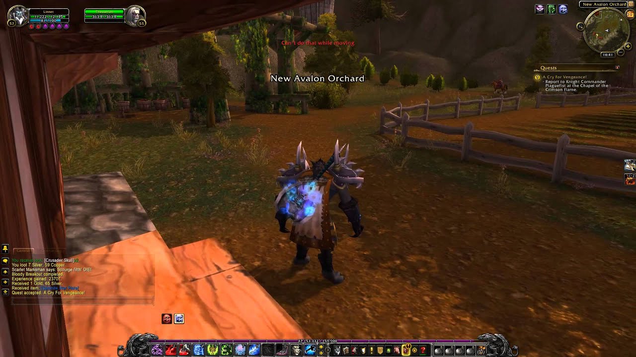 A Cry For Vengeance Quest Playthrough - Plaguelands The Scarlet Enclave