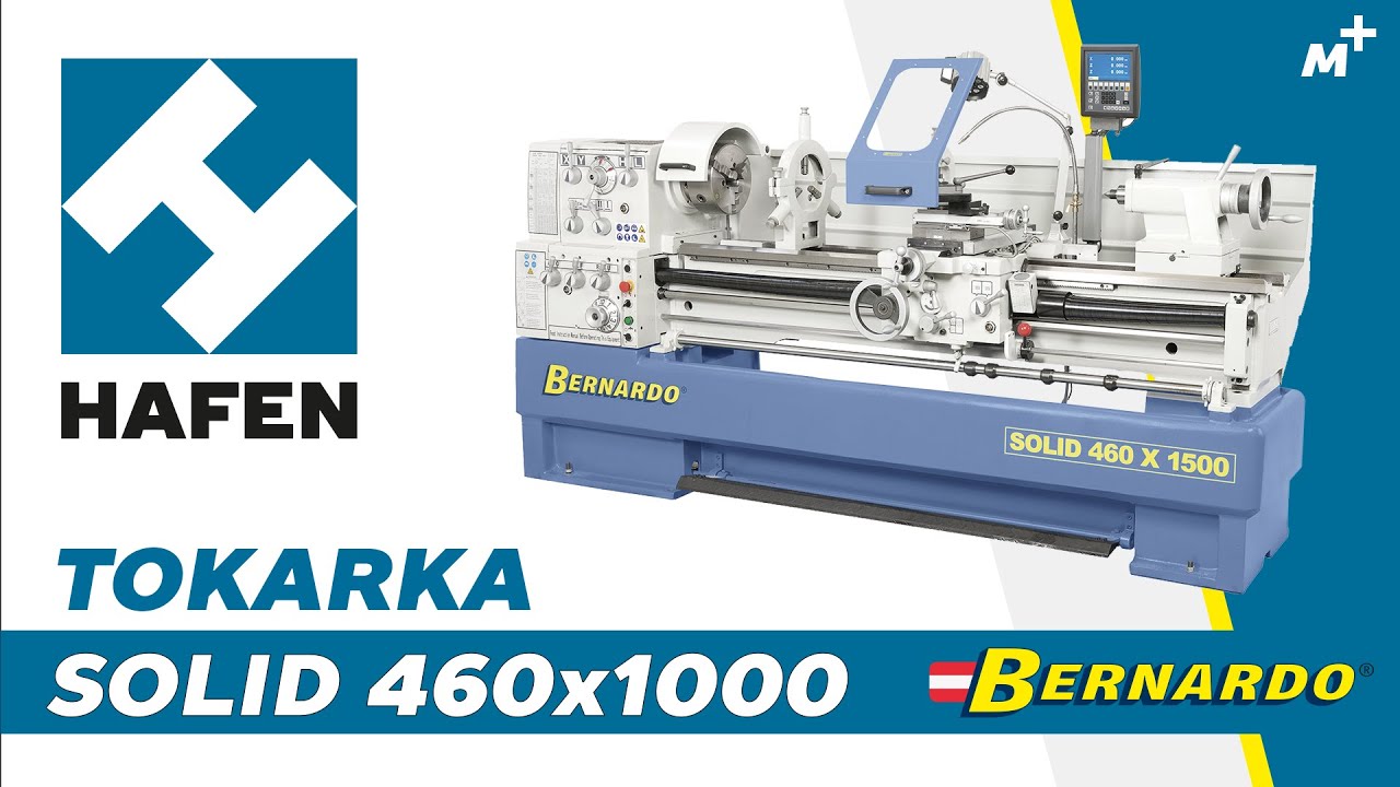 SOLID 460 x 1000 - BERNARDO // Tokarka z cyfrowym wyświetlaczem 3 osi i systemem Multifix
