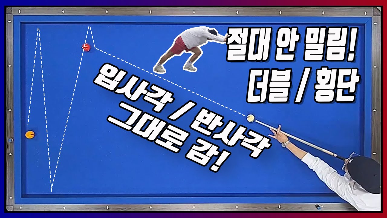 극악무도한 기울기에서 더블쿠션 또는 횡단 절대 안밀리게 구사하기