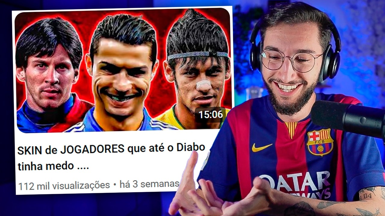 SKIN de JOGADORES que até o Diabo tinha medo ....