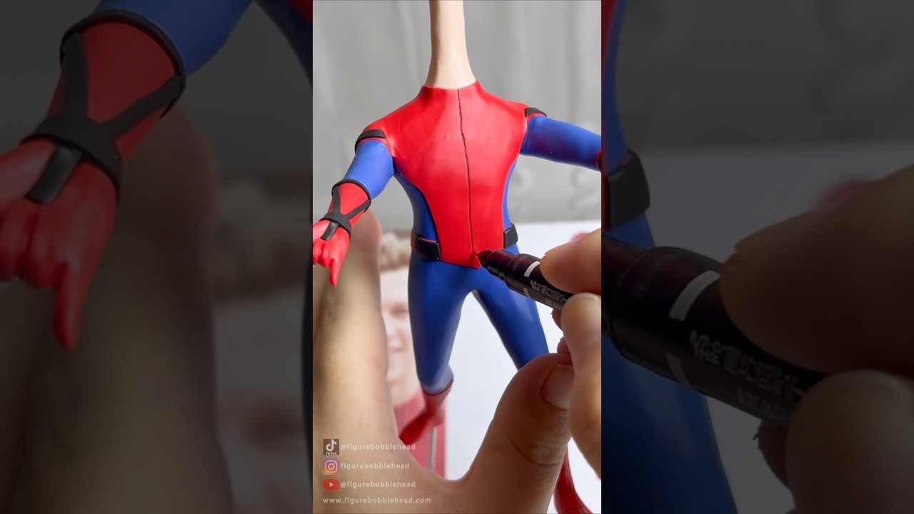 Handmade Sculpt Clay To Spider-Man (Tom Holland) Figure Doll -Marvel Superhero Sculpture #spiderman