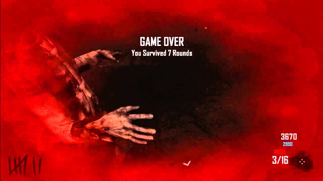 Black Ops 2 Zombies: Random Game Over Glitch!