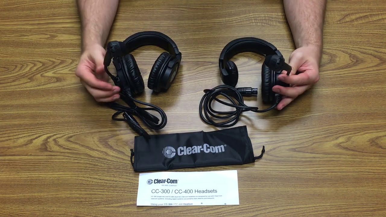 New at Clear-Com: CC-300 and CC-400 Premium Headsets