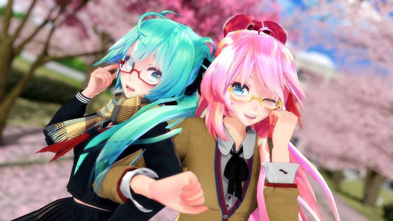 MMD TDA School Uniform Miku & Luka - Twinkle Days