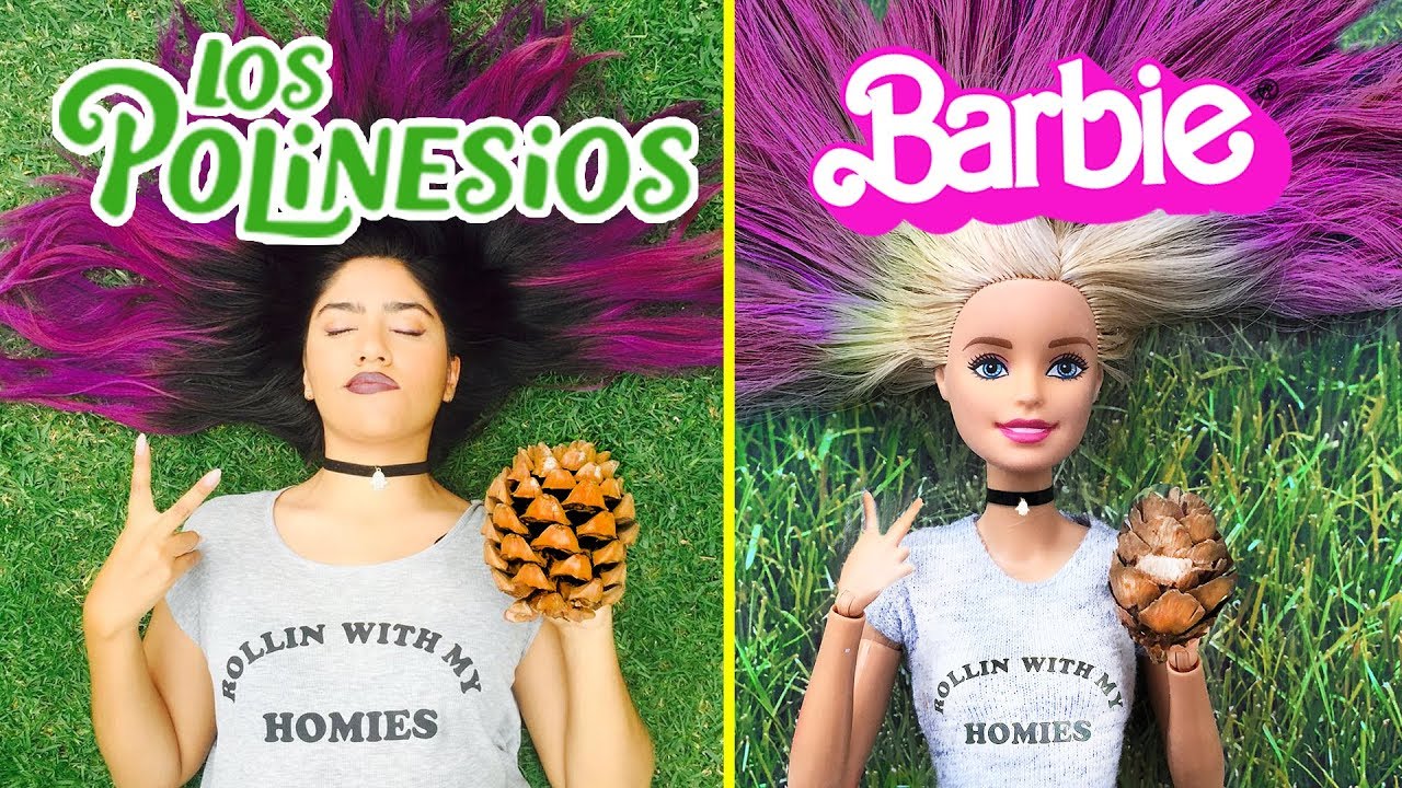BARBIE imita fotos de LOS POLINESIOS - Lola Land 💜
