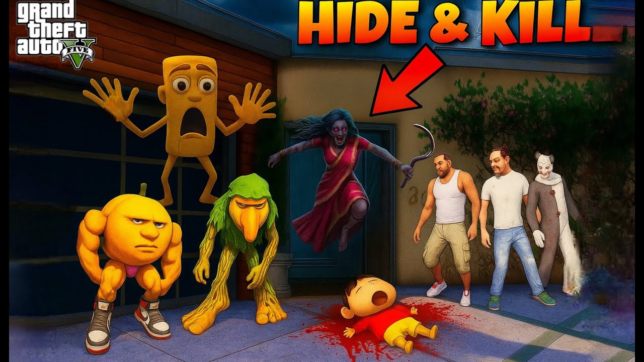GTA 5 : SUMATHI GHOST PLAYING HIDE AND KILL