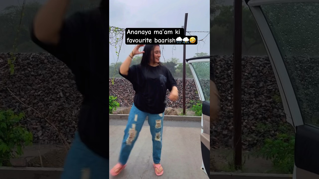 Ananya ma&rsquo;am se sir pareshan!🤣🌧️⛈️🌧️ #englishwithananya #funny