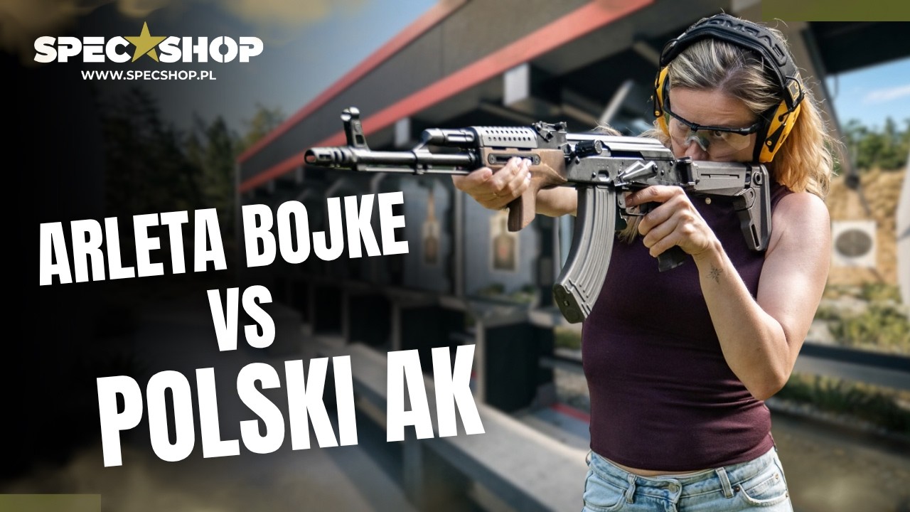 Arleta Bojke strzela z KAŁACHA, AR i karabinu z filmu &bdquo;Wr&oacute;g u bram&rdquo;