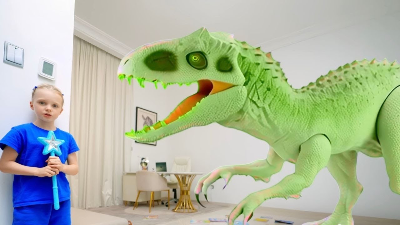 الأطفال يحوّلون الألعاب إلى ديناصورات 🦖حقائق ممتعة وأسماء الديناصورات للأطفال